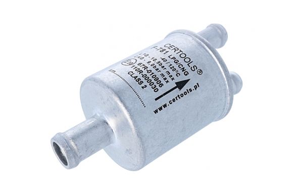 CERTOOLS - Gas phase filter 14/2x11 mm (paper, disposable) - CERTOOLS - F-781