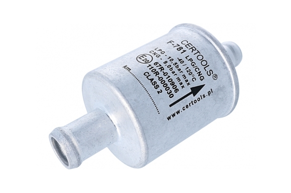 CERTOOLS - Gas phase filter 16/12 mm (polyester, disposable) - CERTOOLS - F-781