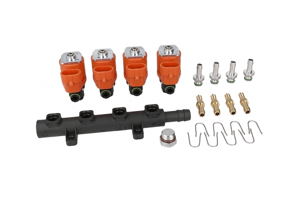 ELPIGAZ - Injector rail ELPIGAZ - ARANCIO 4 cylinders 3 Ohm