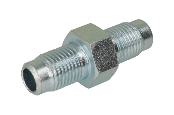 GOMET - Nypel M10x1/M10x1 FI 6/6 krótki 36mm srebrny