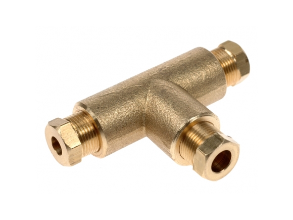 GOMET - 6/8/6 mm copper pipe t-adapter