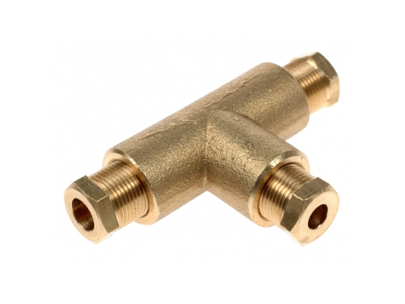 GOMET - 8/6/8 mm copper pipe t-adapter