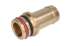 Straight water connector reduct. kme fi 16 with o-rings - zdjęcie 2