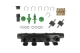 Injection rail AEB 4cyl assembly, nozzles 2.0 green - zdjęcie 7