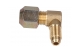 6/8 mm m10x1/g1/4" copper LPG line reduction connector angled - zdjęcie 2