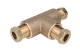 8 mm brass t-adapter for copper LPG line - zdjęcie 1