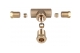 8 mm brass t-adapter for copper LPG line - zdjęcie 6