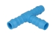 T-piece 12x12x12 blue plastic - zdjęcie 1