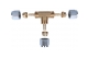 6x6x6 t-shaped pcv pipe t-adapter (brass) - zdjęcie 6